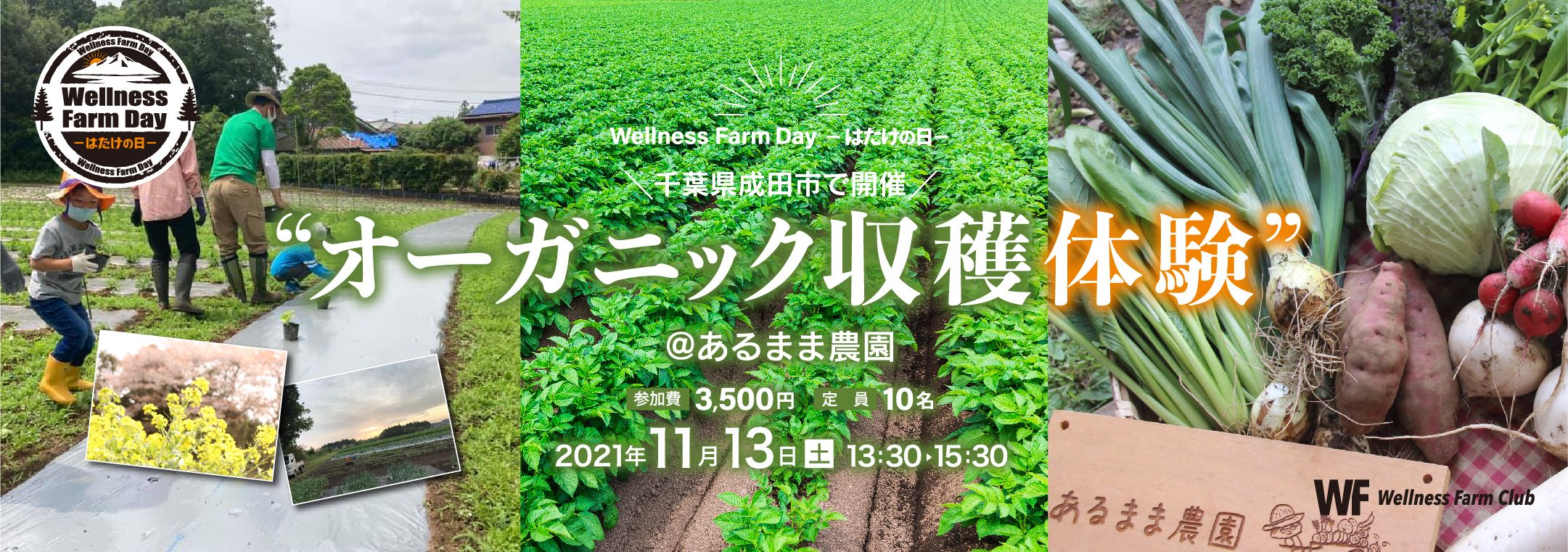 【Wellness Farm Day-はたけの日‐】千葉県成田市で開催“ オーガニック収穫体験” @あるまま農園